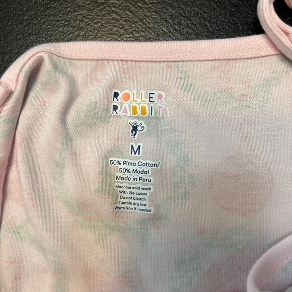 Roller Rabbit Tis the Season Hayden bottom Lily top Pink Christmas Pajamas M - Picture 5 of 7